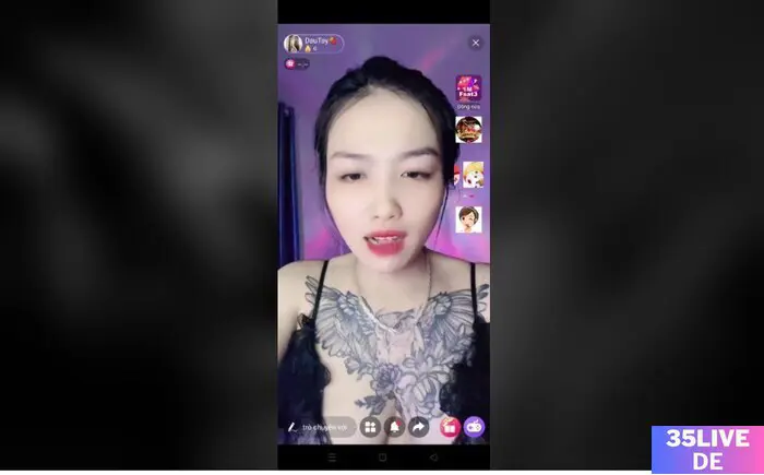 Bé Giao 35live Show Hàng Khoe Hình Xăm Ngay Ngực Hình 8